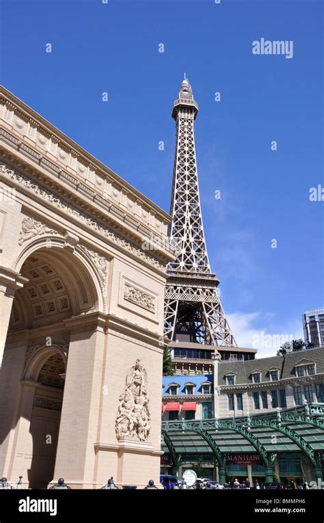 Eiffel Tower Las Vegas Nevada Usa Stock Photo Alamy