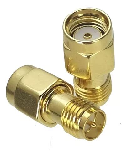 Conector Copla Unión Adaptador Rp Sma Macho Rp Sma Hembra Cuotas Sin