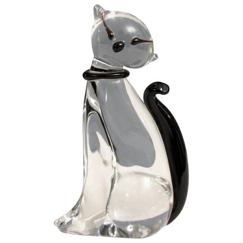 Murano Glass Cat Paperweights At 1stdibs