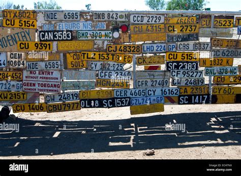 Collection of South African car number plates, South Africa Stock Photo ...