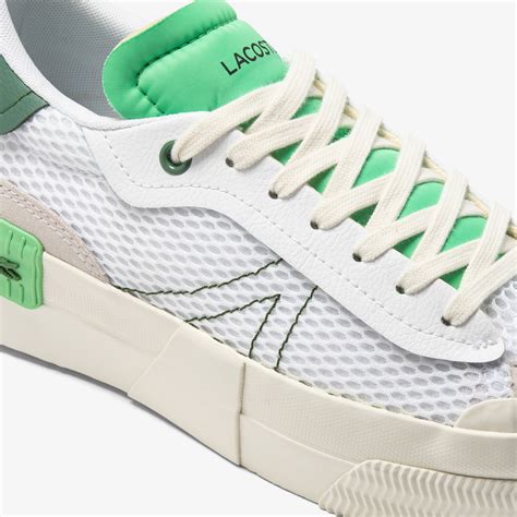 Sneakers L004 Platform Femme Lacoste En Textile Détail Au Talon