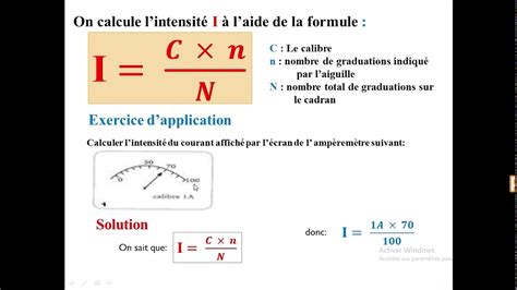 Ntroduire 64 Imagen Formule Pour Calculer L Intensité Du Courant Fr