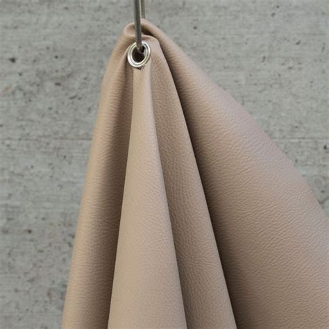 Kunstleder Deko Polsterstoff Nappa Basic Taupe