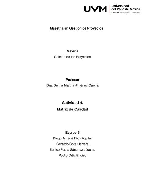 A4 E6 Actividad 4 Cuadro Comparativo Maestría En Gestión De