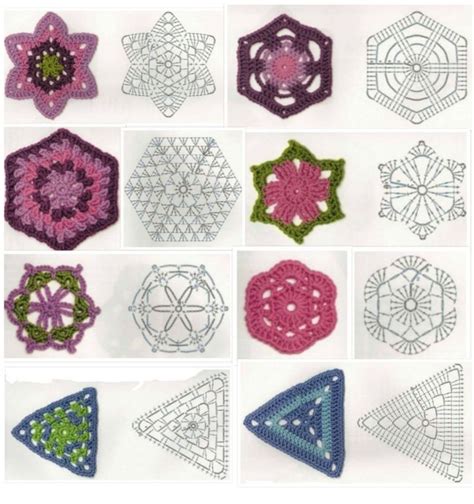 Pin Di Vardit Dafni Su Crochet Granny Square Patterns Uncinetto