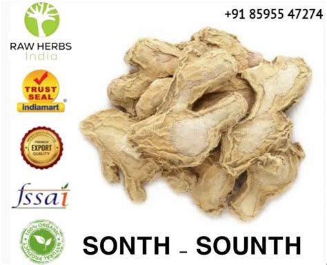 Sonth Sounth Dry Ginger Root Sunthi Zingiber Officinale Packaging Type Plastic Bag