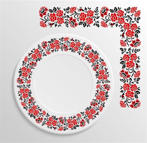 Premium Vector Table Appointments In Restaurant Decorative Plate With