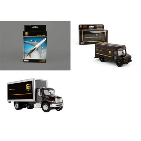 UPS Toy Truck & Plane Diecast UPS Vehicle Package - Three Diecast Model UPS Vehicles - Walmart ...