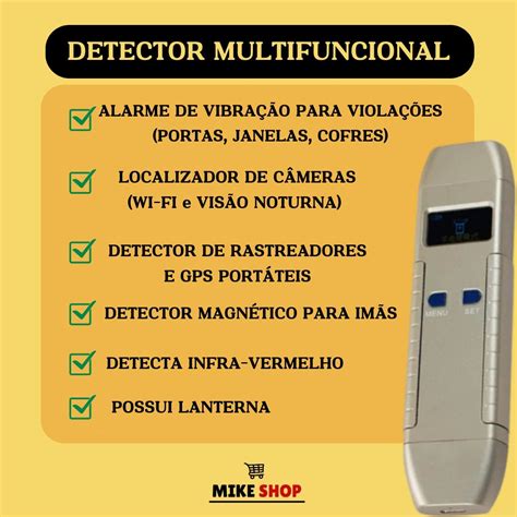 Detector Localizador Rastreadores C Meras Gps Vassourinha Mike Shop