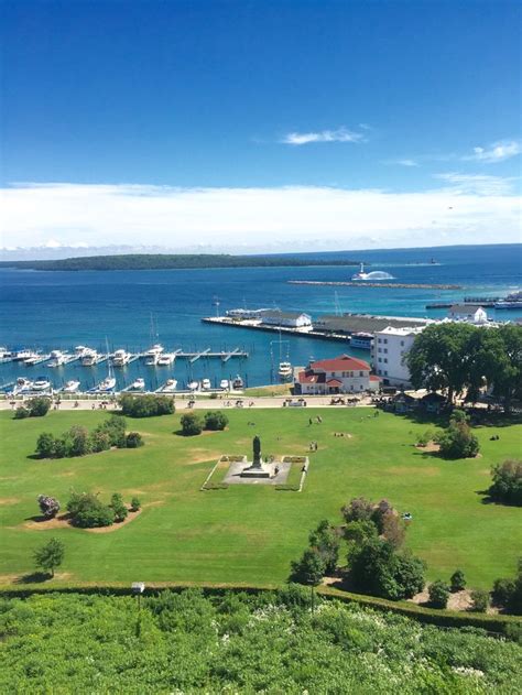 Mackinac Island from Fort Mackinac 2016 | Mackinac island, Beautiful ...