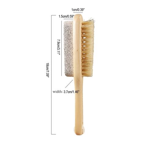 Shower Brush With Soft And Stiff Bristles Bath Dual Sided Long Handle