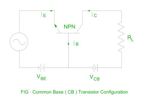 Common Base Transistor Characteristics Circuit Diagram