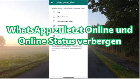 Whatsapp Zuletzt Online Und Online Status Verbergen So Einstellen Auf