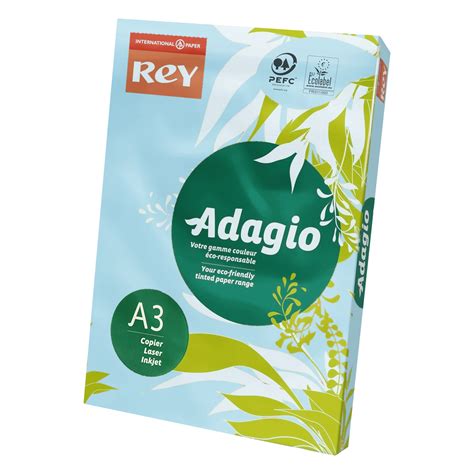 Papel Adagio De Color DIN A3 80 G 500 Hojas Color Azul Celeste