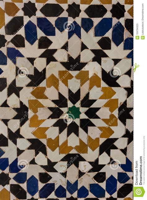 Mosaic Floor Design Pattern Structure with Clear Geometric Lines Stock ...