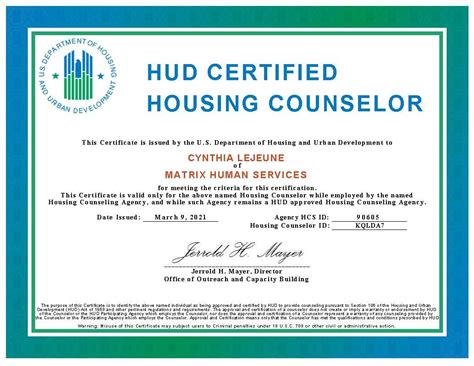 Matrix Human Services Becomes A Certified Hud Local Housing Counseling