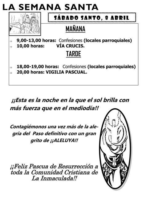 Semana Santa Parroquia 2023 La Inmaculada Pdf Descarga Gratuita