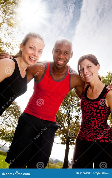 Fitness Friends Stock Image Image Of Summer Adult Central 11664311