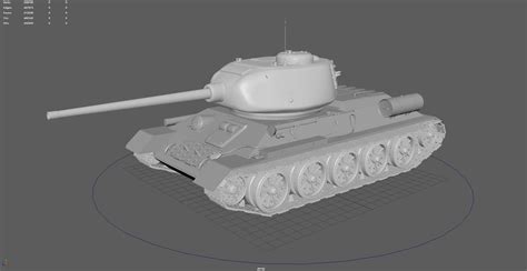 Soviet Tank T D Model Rigged Cgtrader