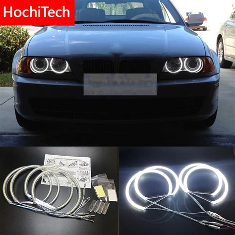 Hochitech For Bmw E36 E38 E39 E46 Projector Ultra Bright Smd White Led Angel Eyes 2600lm