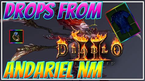 Diablo 2 Resurrected Loot Chart Andariel Nightmare All Items In