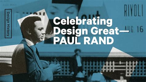 Celebrating The Life Of The Greatest Graphic Designer Paul Rand Youtube