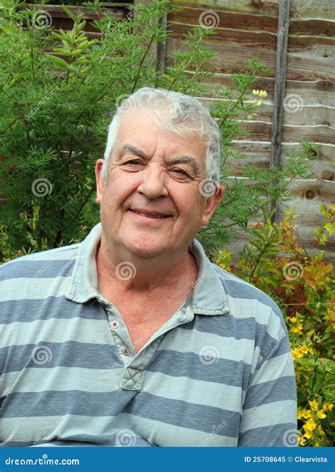 Smiling Elderly Man Portrait Stock Image Image Of Smiling Closeup