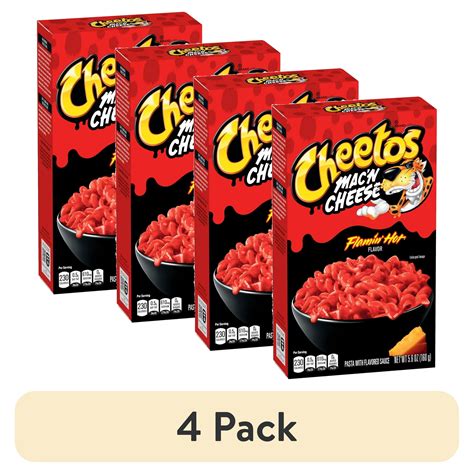 4 Pack Cheetos Mac N Cheese Flamin Hot Flavor 5 9 Oz Box