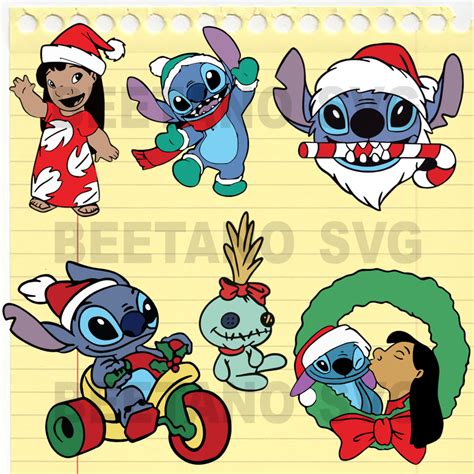 Christmas Lilo And Stitch Svg Bundle Christmas Svg Lilo And Stitch Svg