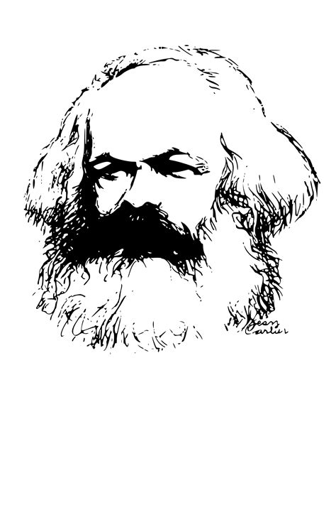 Clipart - Karl Marx portrait