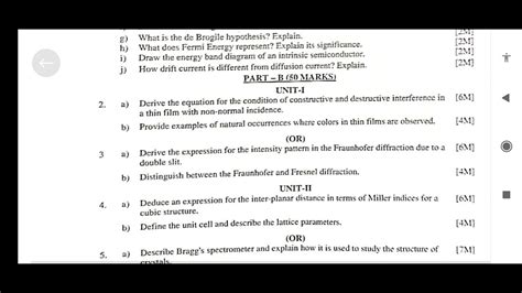 Jntuk R23 Engineering Physics Set No 4 Question Paper YouTube