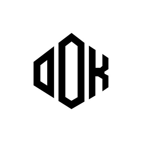 ook letter logo design  polygon shape ook polygon  cube shape