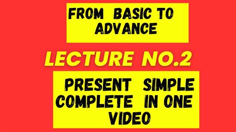 Present Simple Lecture No 2 For All Exams Css Pms Bpsc Upsc Nts