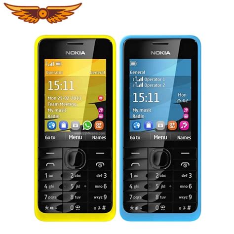 Original Nokia 301 Unlocked WCDMA 2.4`` Dual SIM Cards 3.2MP QWERTY ...