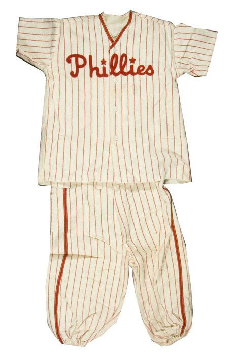 Hakes Child Size Phillies Official Uniform Boxed