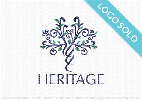 heritage gene tree buy premade readymade logos  sale