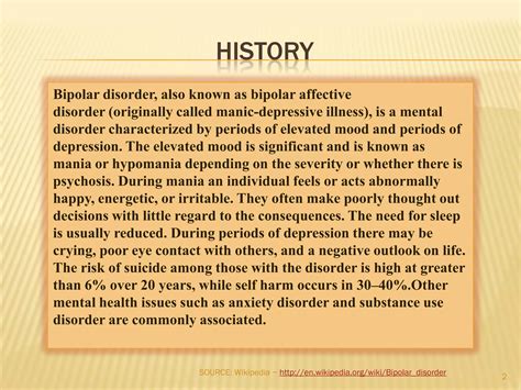 Bipolar Disorder Powerpoint Ppt Free Download