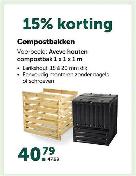 Compostbakken Promotie Bij AVEVE