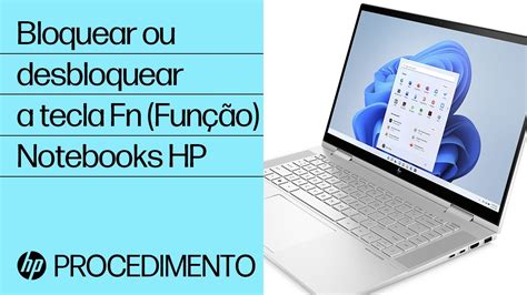 Como bloquear ou desbloquear a tecla Fn função em um notebook HP HP