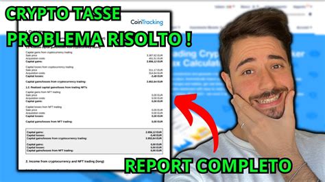 Tasse Crypto Report Completo Per Pagare Le Tasse Youtube