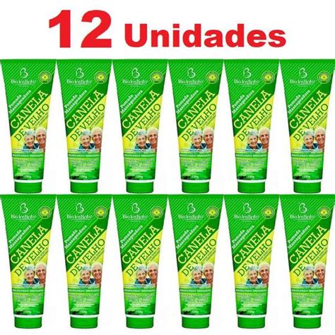 Kit 12 Pomada Massageadora Para Canela De Velho 150g Bio Instinto