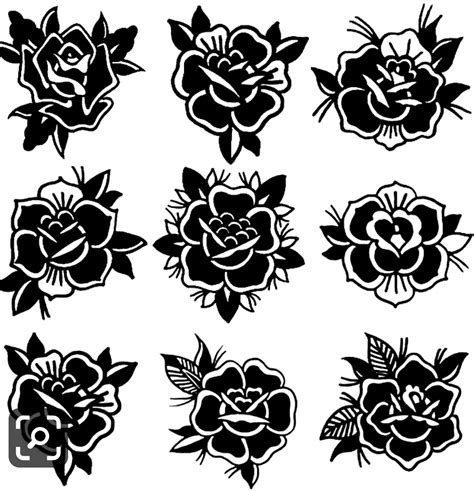 Rose Stencil Patterns