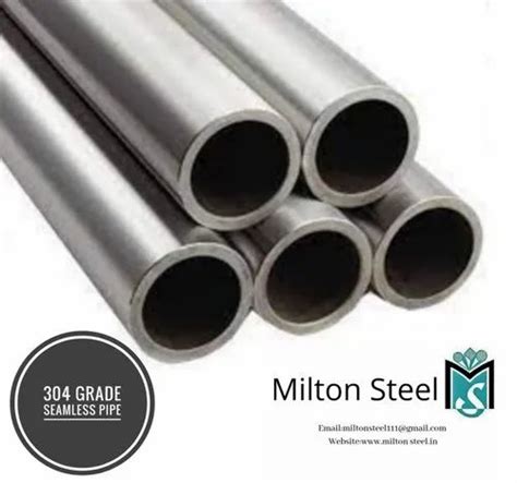 1mm To 2500mm Round Stainless Steel 304 Seamless Pipe 6 Meter