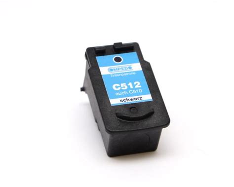 Patrone C-512 schwarz ersetzt PG-512 für Canon PIXMA MP240 u.a ...