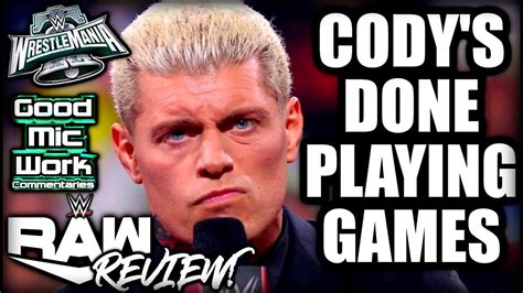 Cody Responds To The Rock Sami Zayn Gunther Sign Contract Wwe Raw