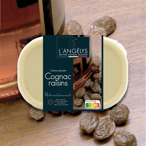 Cognac raisins L Angélys Maître Artisan Glacier Charente maritime