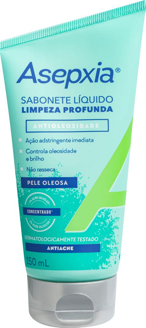 Asepxia Sabonete É Bom - Sabonete Líquido Facial Asepxia Limpeza Profunda | Beleza na Web