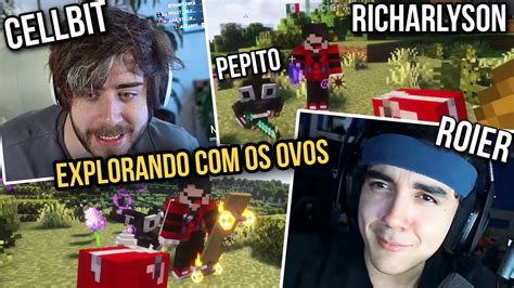 Cellbit Explorando Dungeons Com Roier Richarlyson E Pepito Completo