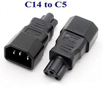 IEC 320 C14 To C5 AC Adapter Vellcon IEC 3Pole Male To Mickey Mouse