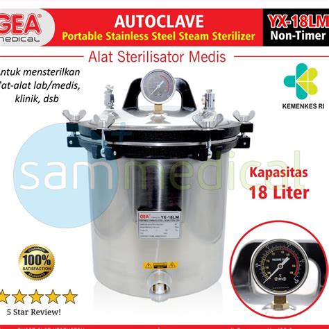 Jual GEA Autoclave Non Timer Alat Sterilisator 18 Liter Shopee